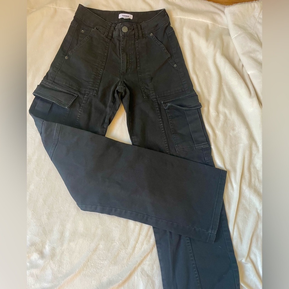 GARAGE Black Cargo Pants Size 0 (XS) - Picture 3 of 10